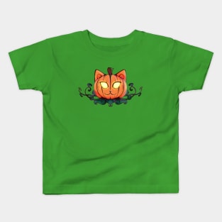 Pumpki-kitty! Kids T-Shirt